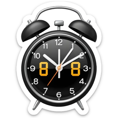 iphone alarm clock  sticker