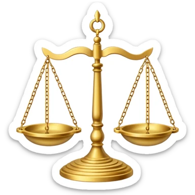 Libra, symbolizing moral values. sticker