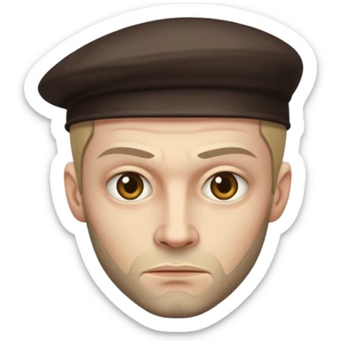 museum robber face sticker