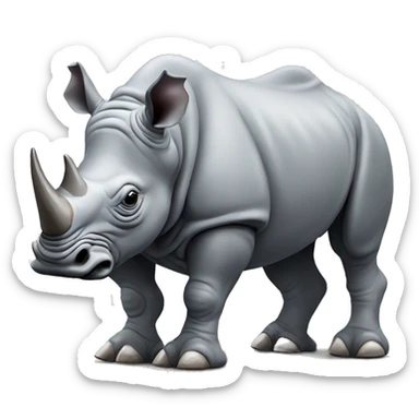 Rhino with drone sticker