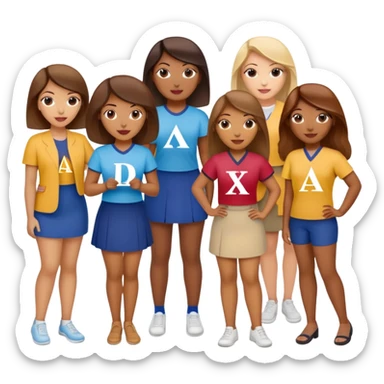 delta xi phi multicultural sorority incorporated  sticker