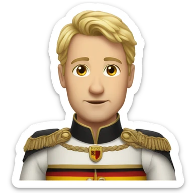 German person majestic sticker