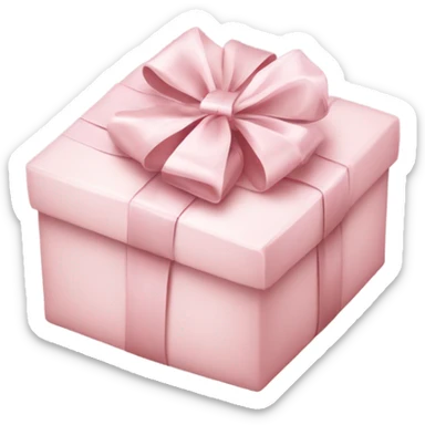 Light pink Christmas gifts under a white Christmas tree  sticker