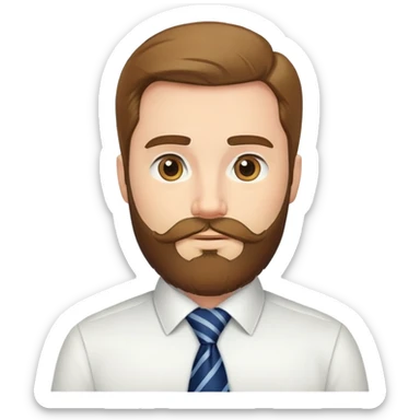 man tie beard conservative sticker