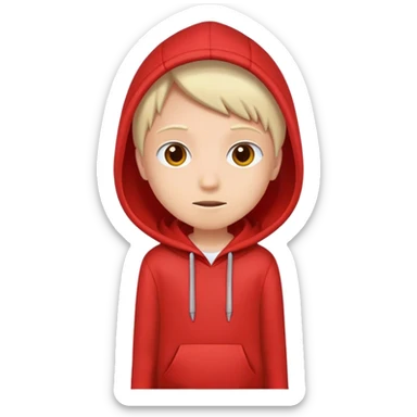 Red hoodie sticker