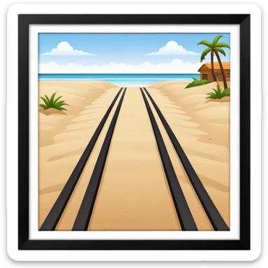 beach runway sticker