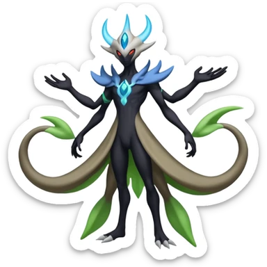 Darkrai-Cresselia-Zygarde-Electrike-Fakémon-fusion, full body sticker
