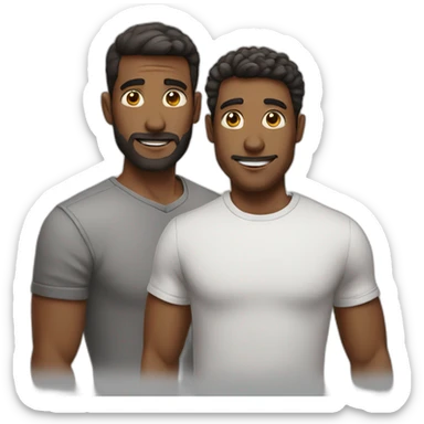 men helps another men sticker