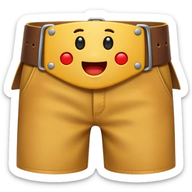 A belt hitting somone sticker