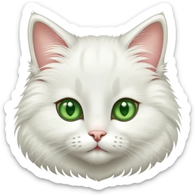 adorable cat with whiskers sticker