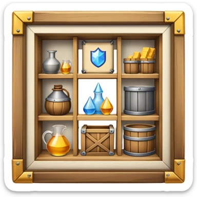 medieval resource storage sticker