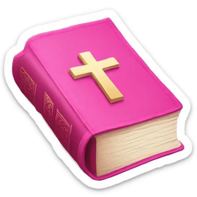 pink bible sticker