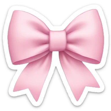 Light pink bow  sticker