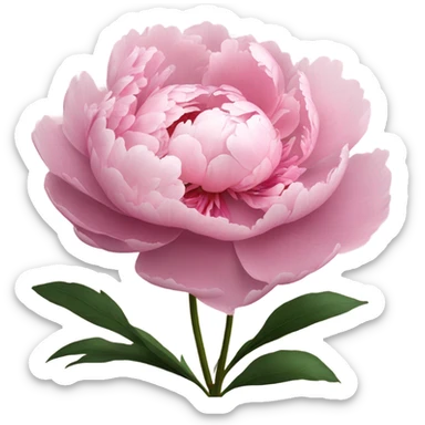 Peony sticker