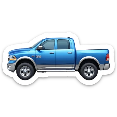 ram truck from the side sticker