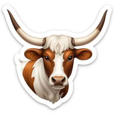Texas longhorn sticker