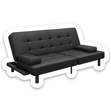 futon beds in black sticker