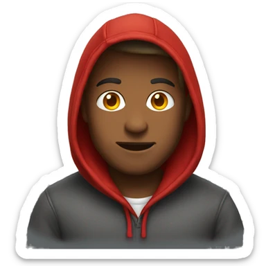 Red hoodie sticker