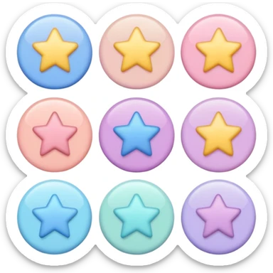 🩷❤️🧡💛💜💙🩵💚🖤🩶🤍🤎 이모티콘에 흰색을 섞어서 파스텔톤으로 바꿈 sticker