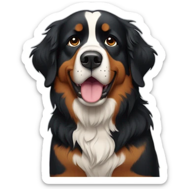 bernese mountain dog hurting sticker