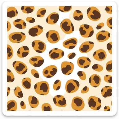 déco léopard sticker