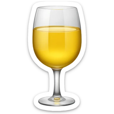 Yellow cup of wine  sticker