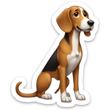extra-long-dog sticker