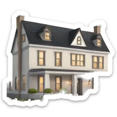 Modern farmhouse mansion  sticker