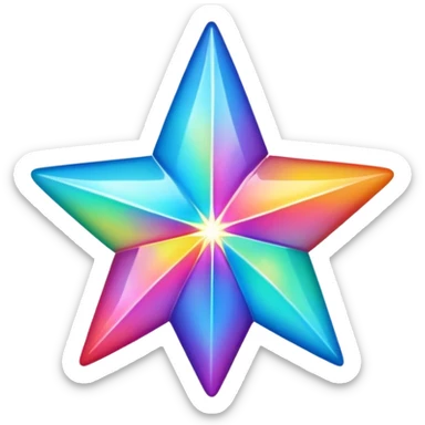 Rainbow Star sticker