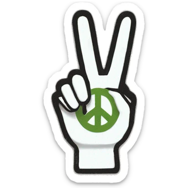 Peace sign  sticker