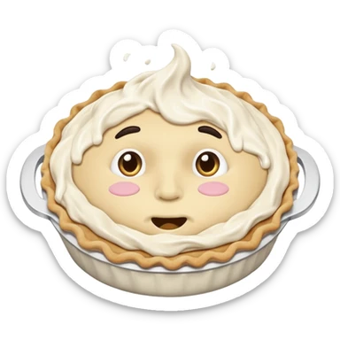 pie in the face sticker