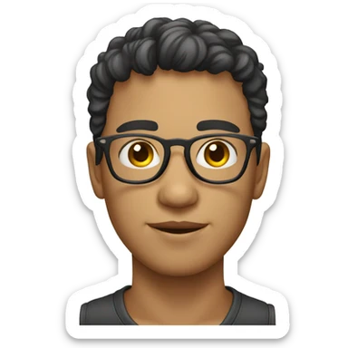 Un joven con lentes muy atractivo  sticker