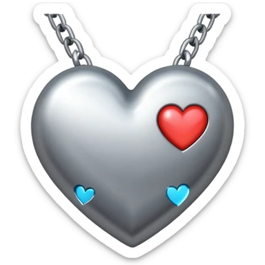 broken chain with a small heart inside sticker