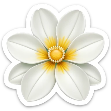 Fleur blanche sticker