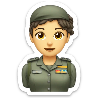 Ejército mujer gimnasia rítmica sticker