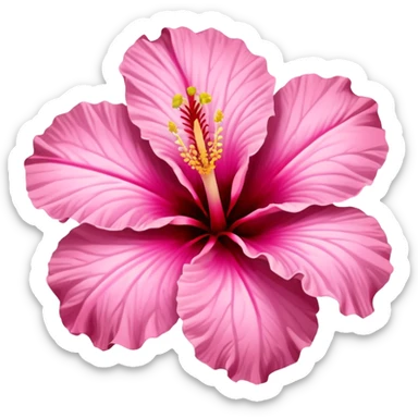 PINK HIBISCUS FLOWER sticker
