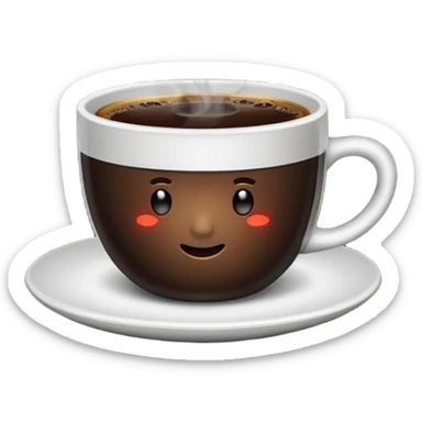 Bad coffee / sad coffee sticker