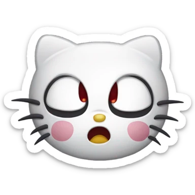 Hello Kitty being angry sticker