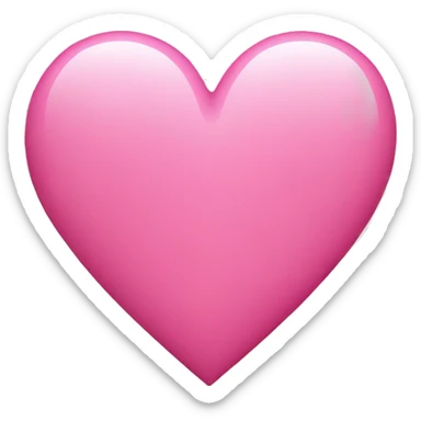 Pink heart  sticker