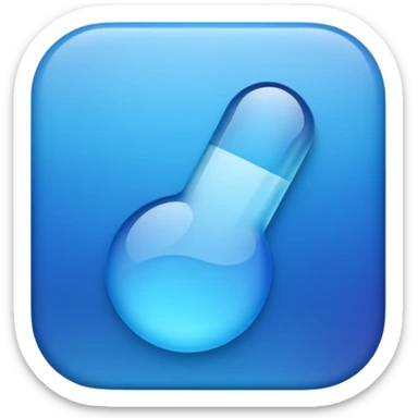 Temperature with blue hues sticker