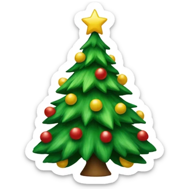 Christmas tree sticker