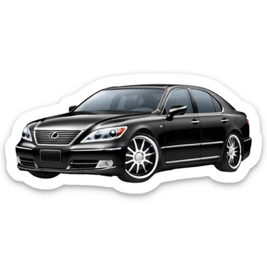 lexus ls430 2006 modified with black paint  sticker