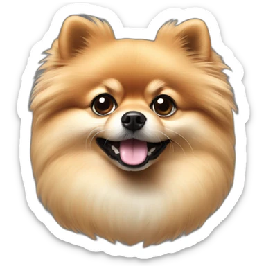 realistic Pomeranian sticker