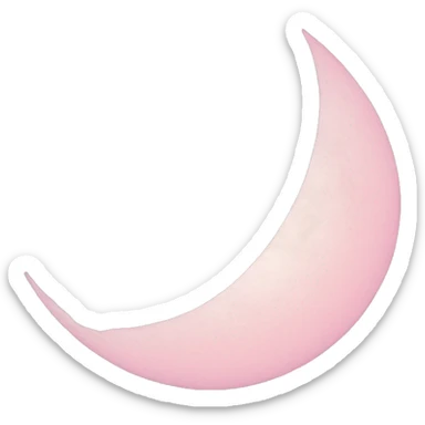 pastel pink moon sticker