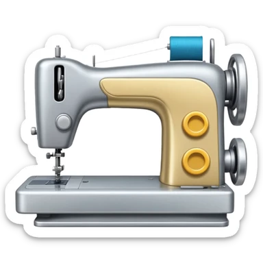 A sewing machine sticker