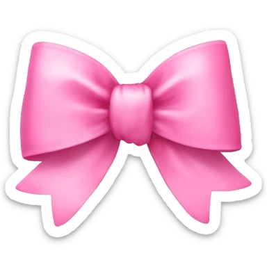 cute pink bow sticker