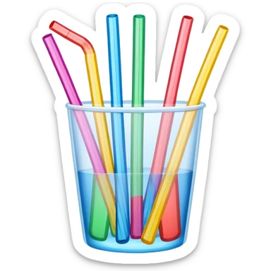 soda straws sticker