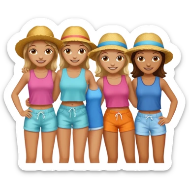 Chicas grilla sticker