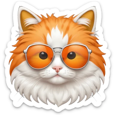 gatto con occhiali da sole  sticker
