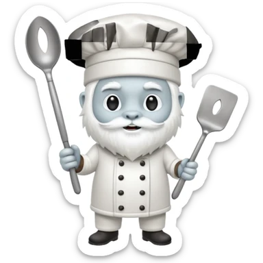 yeti the chef sticker